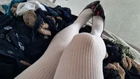 Man in pantyhose and stockings orgasm - Image # 2